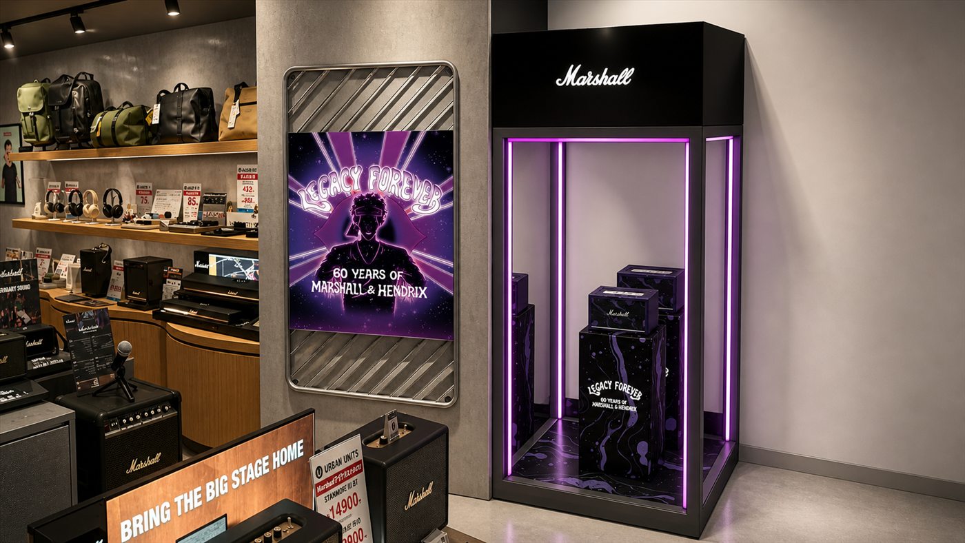 Marshall 店頭展示視覺